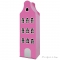 Armoire maison Amsterdam classique - Rose